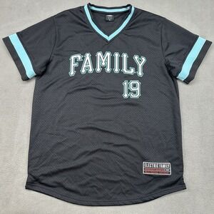 Electric Family Jersey Men's M 2019 Festival Exclusive Black EDM Rave Music DJ